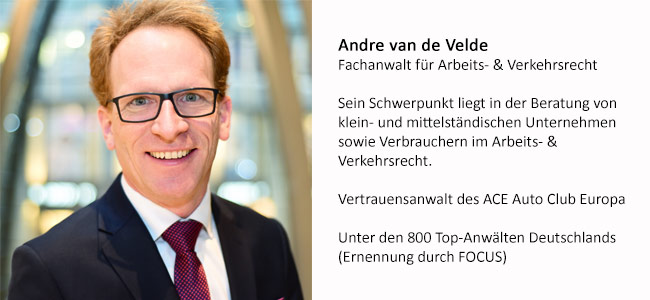 Rechtsanwalt Andreas van de Velde