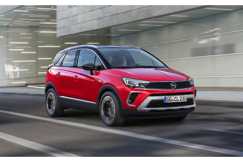 Neue Front, neue Ausstattung: Der Opel Crossland nach dem Facelift Wie der Mokka: Der überarbeitete Opel Crossland orientiert sich bei der Optik an seinem Bruder.