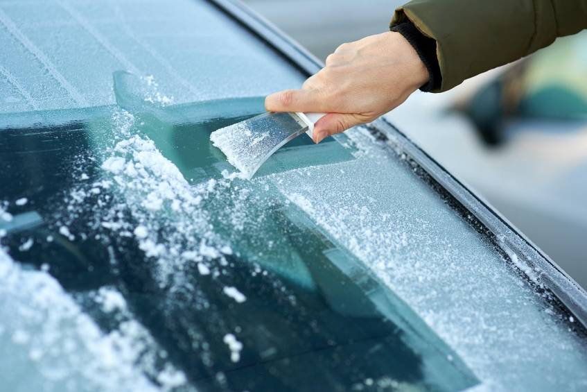 Zugefrorene Scheiben: Wie Sie Eiskratzen vermeiden