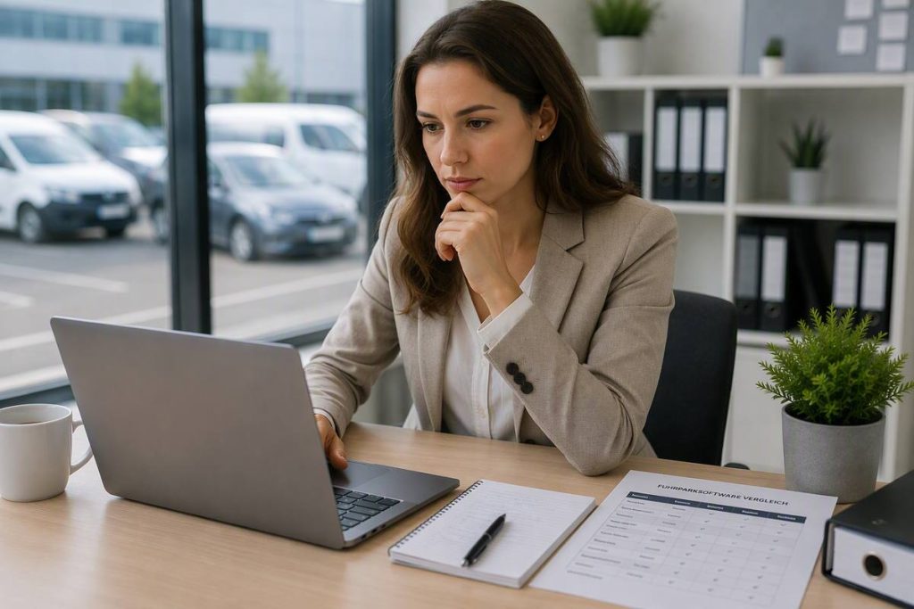 Fuhrparkmanagement Software Vergleich